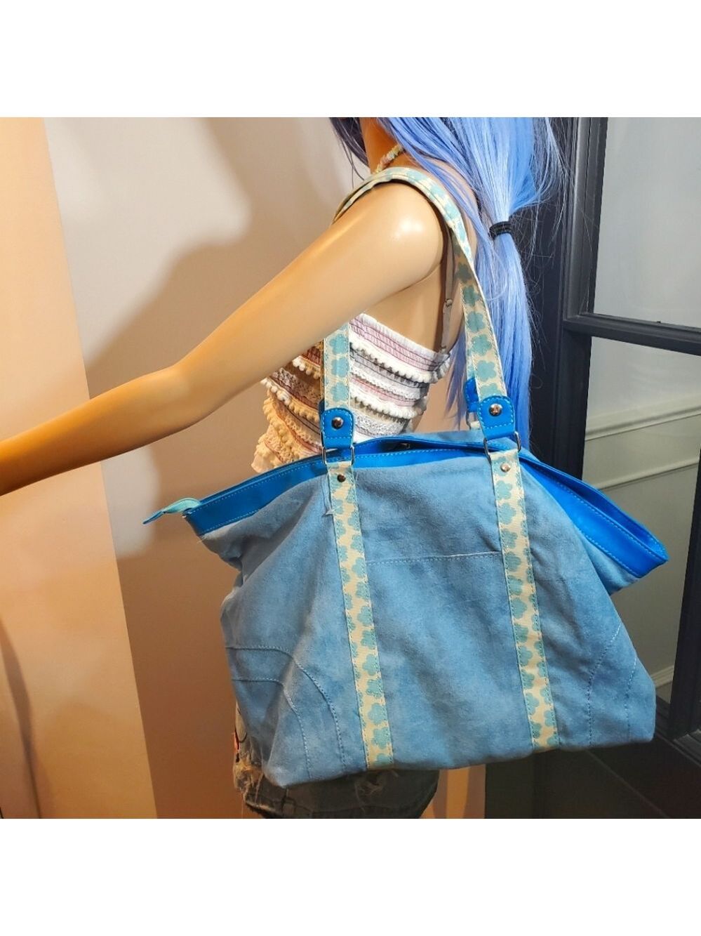 Y2K Flower Tote Bag